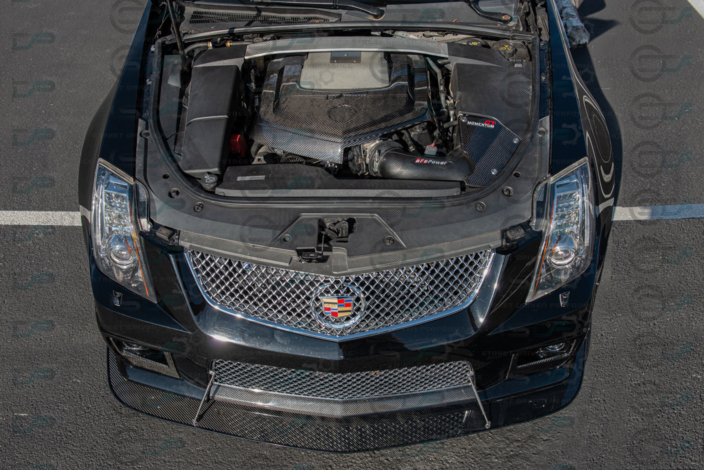 CTS-V V2 - Carbon Fiber Engine Cover for Chevrolet LSx LSA Supercharged engines using a CTS-V Lid